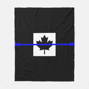 Cobertor De Velo Um sinalizador canadense de linha azul fina