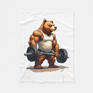 Cobertor De Velo Um Tanto em Forma Meio Gordo - Urso Engraçado Leva