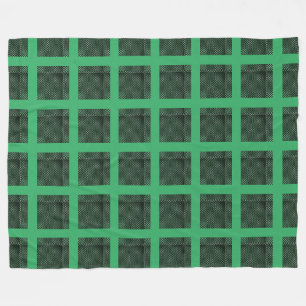 Cobertor De Velo Um tartano verde escuro pequeno e abstrato xadrez
