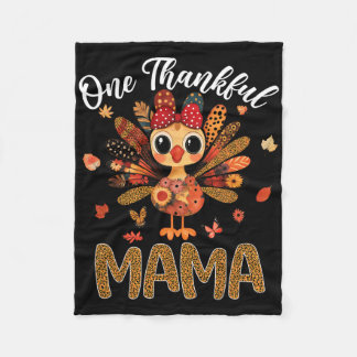 Cobertor De Velo Uma Ação de Graças de Mama Autumn Fall Turkey