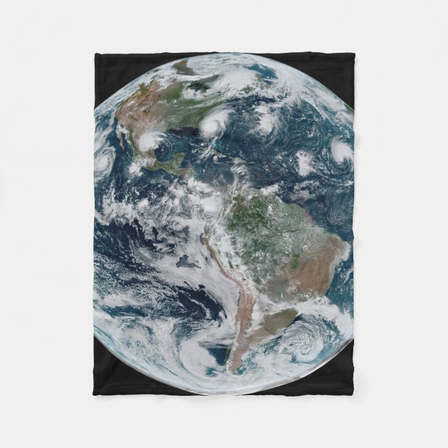 Cobertor De Velo Uma Cadeia De Ciclones Tropicais (Frente)