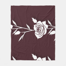 Cobertor De Velo Uma disposição de rosas minimalistas de linha únic