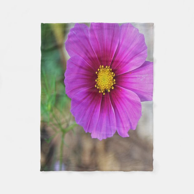 Cobertor De Velo Uma galáxia dentro de uma flor (Frente)