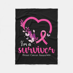 Cobertor De Velo Uma Mulher de Consciência do Cancer de Sobrevivênc
