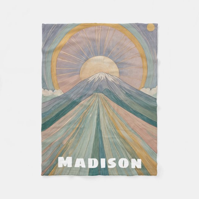 Cobertor De Velo Uma Serenata Vulcânica Personalizada (Frente)