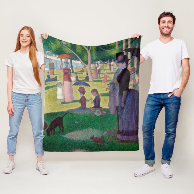 Cobertor De Velo Uma tarde de domingo em La Grande Jatte, Seurat (In Situ)