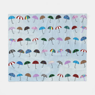 Cobertor De Velo Umbrellas Fleece Blanket