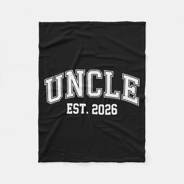 Cobertor De Velo Uncle Est 2026 Soon To Be Uncle New Uncle 2026  (Frente)
