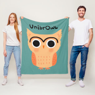 Cobertor De Velo UnibrOwl Unibrow Owl   Coruja-de-sobrancelhas-grac