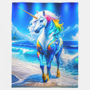 Cobertor De Velo Unicorn Art