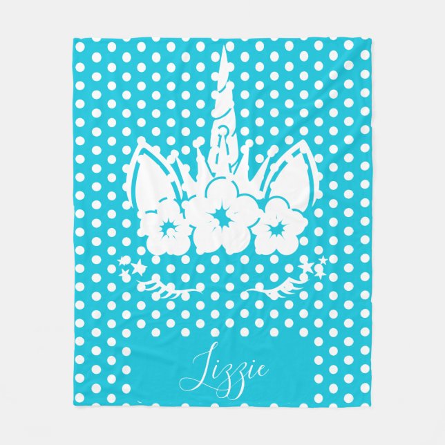 Cobertor De Velo Unicorn Blanket | Face Unicorn (Frente)