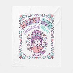Cobertor De Velo Unicorn Cabelo Desarrumado Unicorn Mãe Estilo Retr
