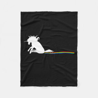 Cobertor De Velo Unicorn Dragging Rainbows Funny Adult S 