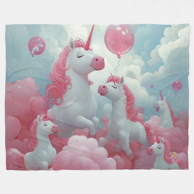 Cobertor De Velo Unicorn Encantado Dreamscape (Frente (Horizontal))