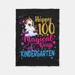 Cobertor De Velo Unicorn Feliz 100 Dias Mágicos De Kinder