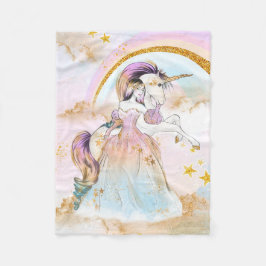 Cobertor De Velo Unicorn Princess Blanket
