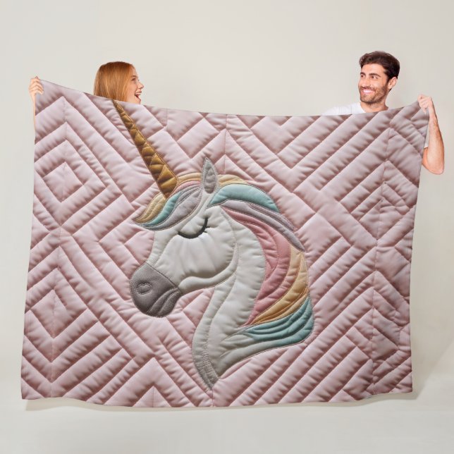 Cobertor De Velo Unicorn Quilted Look (In Situ)