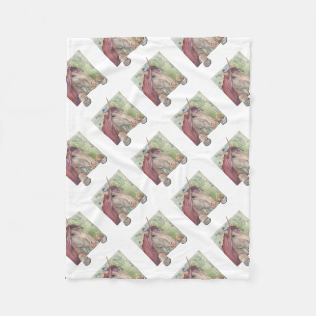 Cobertor De Velo Unicórnio (Frente)