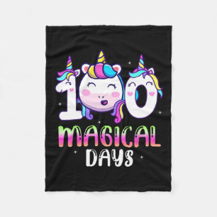 Cobertor De Velo Unicórnio 100 Dias Mágicos Meninas Crianças 100º D