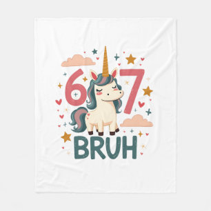 Cobertor De Velo Unicórnio Vintage Dab 6º Aniversário Bruh Fofo Pas