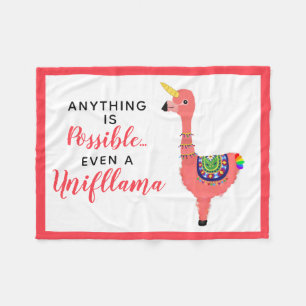 Cobertor De Velo Uniflama Inspiradora do Unicórn Flamingo Llama