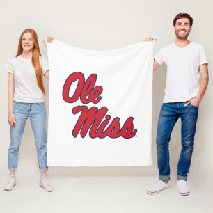 Cobertor De Velo Universidade do Mississippi Script Ole Miss