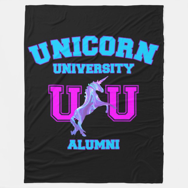 Cobertor De Velo Universidade Unicorn (Frente)