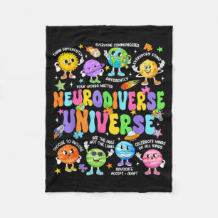 Cobertor De Velo universo neurodiverso neurodiversidade autismo
