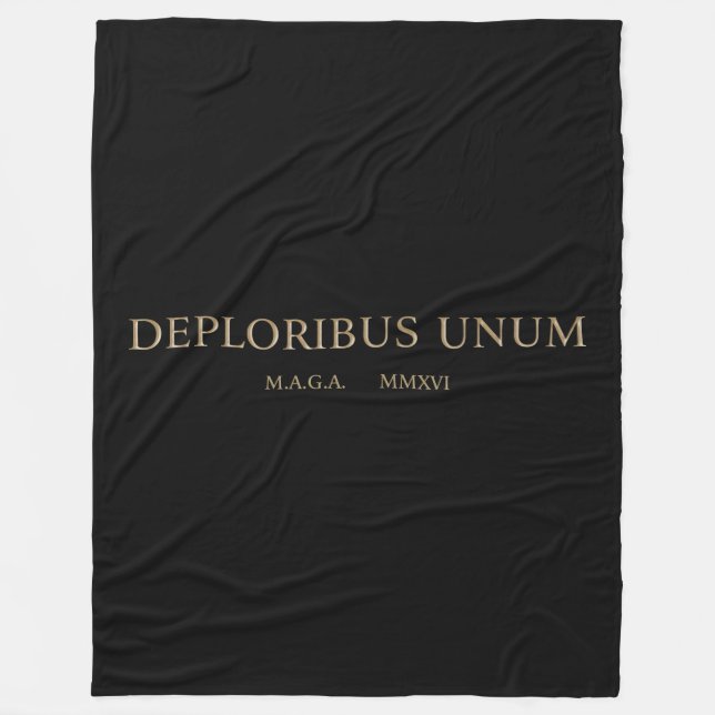 Cobertor De Velo unum do deploribus (deplorables) (Frente)