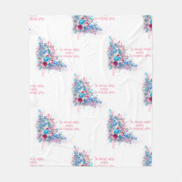 Cobertor De Velo Uplifando a cotação do Cancer com as flores