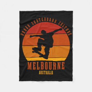 Cobertor De Velo Urn de Skateboard do Skateboarder da Austrália Mel