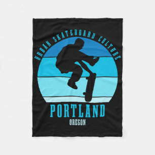 Cobertor De Velo Urn de skatista de Portland Oregon Skateboarding 5