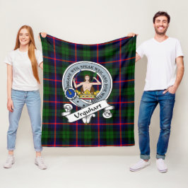 Cobertor De Velo Urquhart Modern Clan Crachá Tartan Xadrez