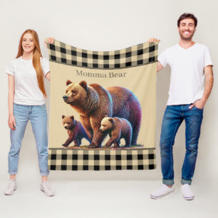Cobertor De Velo Urso-da-mãe-santa