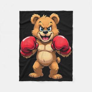 Cobertor De Velo Urso de Hip Hop Boxe Kickboxing