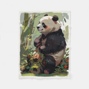 Cobertor De Velo Urso de Lazer - Panda