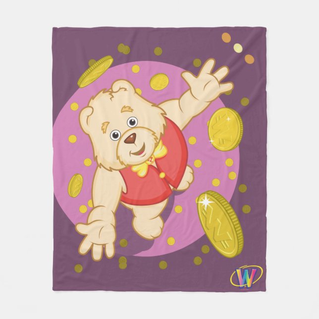 Cobertor De Velo Urso de Quizzy (Frente)