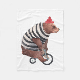 Cobertor De Velo Urso do divertimento da bicicleta