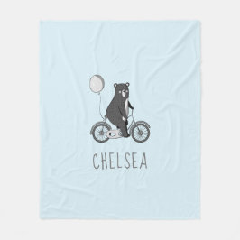 Cobertor De Velo Urso Escandinavo sobre Bike Minimalist Blue