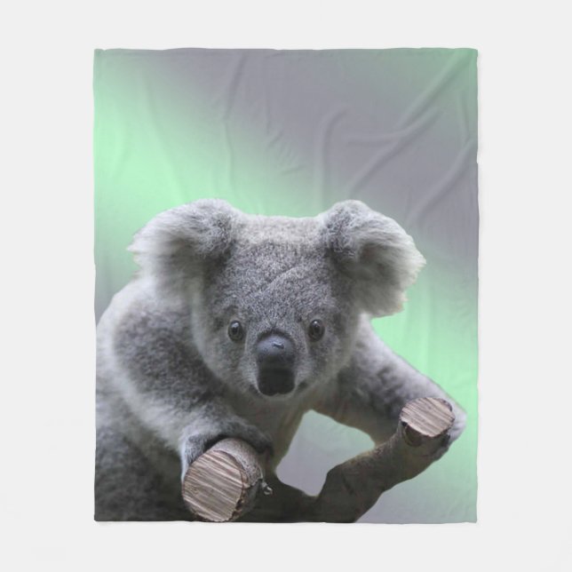 Cobertor De Velo Urso Koala (Frente)