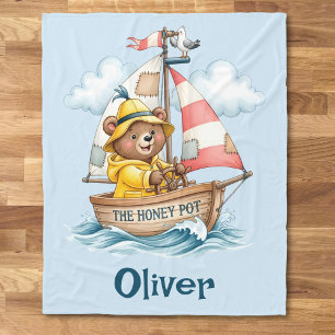 Cobertor De Velo Urso Marinheiro Caprichoso em Velero