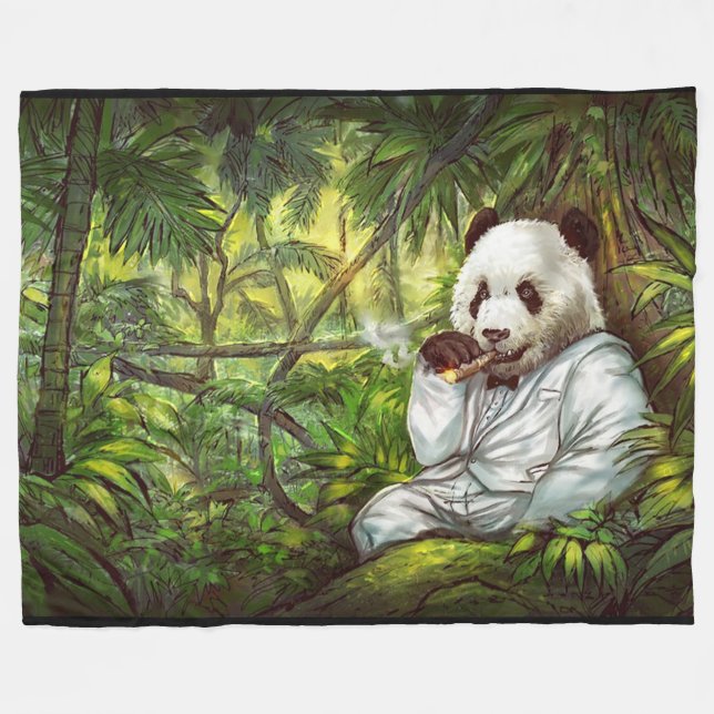 Cobertor De Velo Urso Panda (Frente (Horizontal))