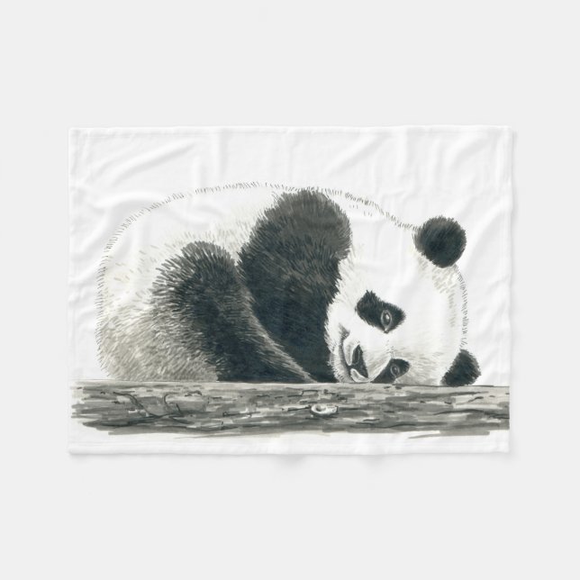 Cobertor De Velo Urso Panda (Frente (Horizontal))