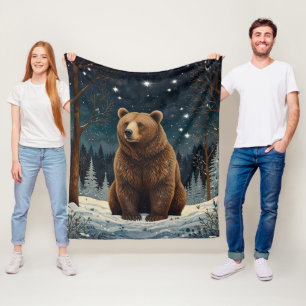 Cobertor De Velo Urso pardo retrógrado