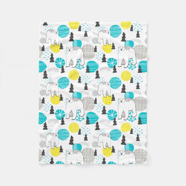 Cobertor De Velo Urso polar (Frente)