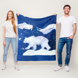 Cobertor De Velo Urso Polar "Arte por Crianças"