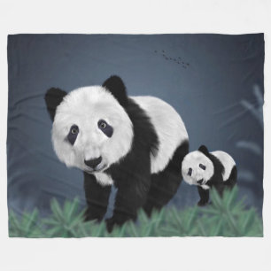 Cobertor De Velo Ursos Panda
