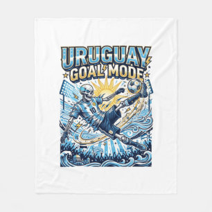 Cobertor De Velo Uruguai Modo Gol Esqueleto Atacante Nações Dinâmic