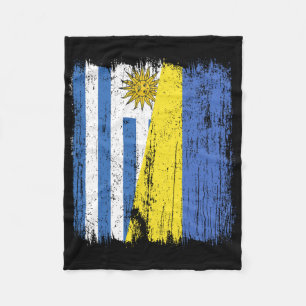 Cobertor De Velo Uruguai Ucrânia Meia Bandeira Uruguaio Ucraniano H