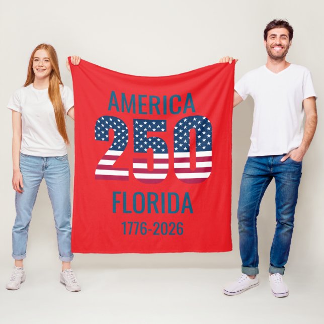 Cobertor De Velo USA 250th Anniversary Florida  (In Situ)